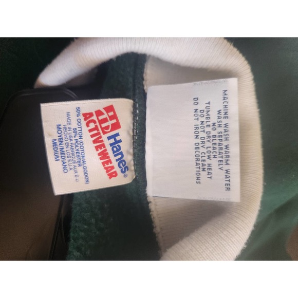 Morning Star Hanes Poinsettia Vintagae Sweatshirt white collar Medium - Picture 7 of 10